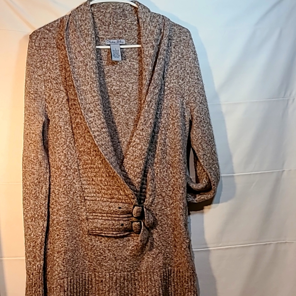 Olivia Sky size L Sweater Dress - Picture 1 of 4
